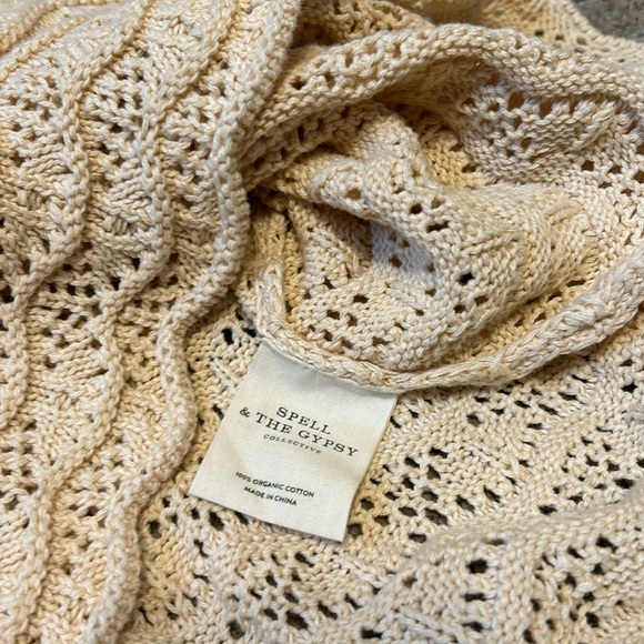 SPELL  Road to Paradise Knit Mini Dress in Wheat - Picture 10 of 12